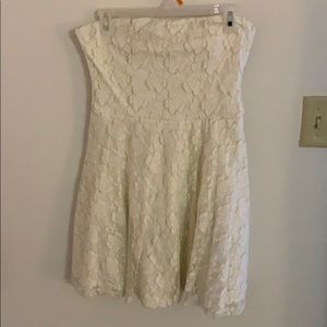 Cream  Lace Dress Size 9